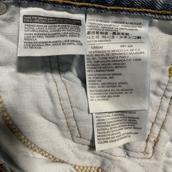 Levi's‎ 505 Jeans Regular Fit Straight Leg Blue Medium Wash Denim Men's 38 X 29 - Picture 8 of 9